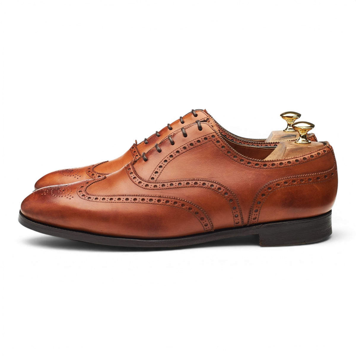 Foster & Son Tan Brown Leather Oxford Brogues UK 10.5 E