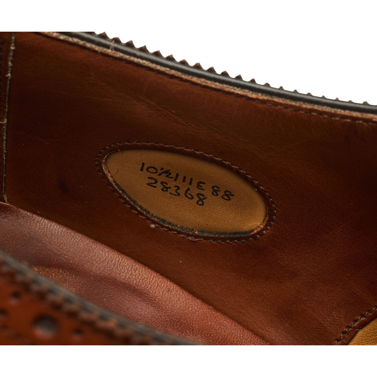 Foster & Son Tan Brown Leather Oxford Brogues UK 10.5 E