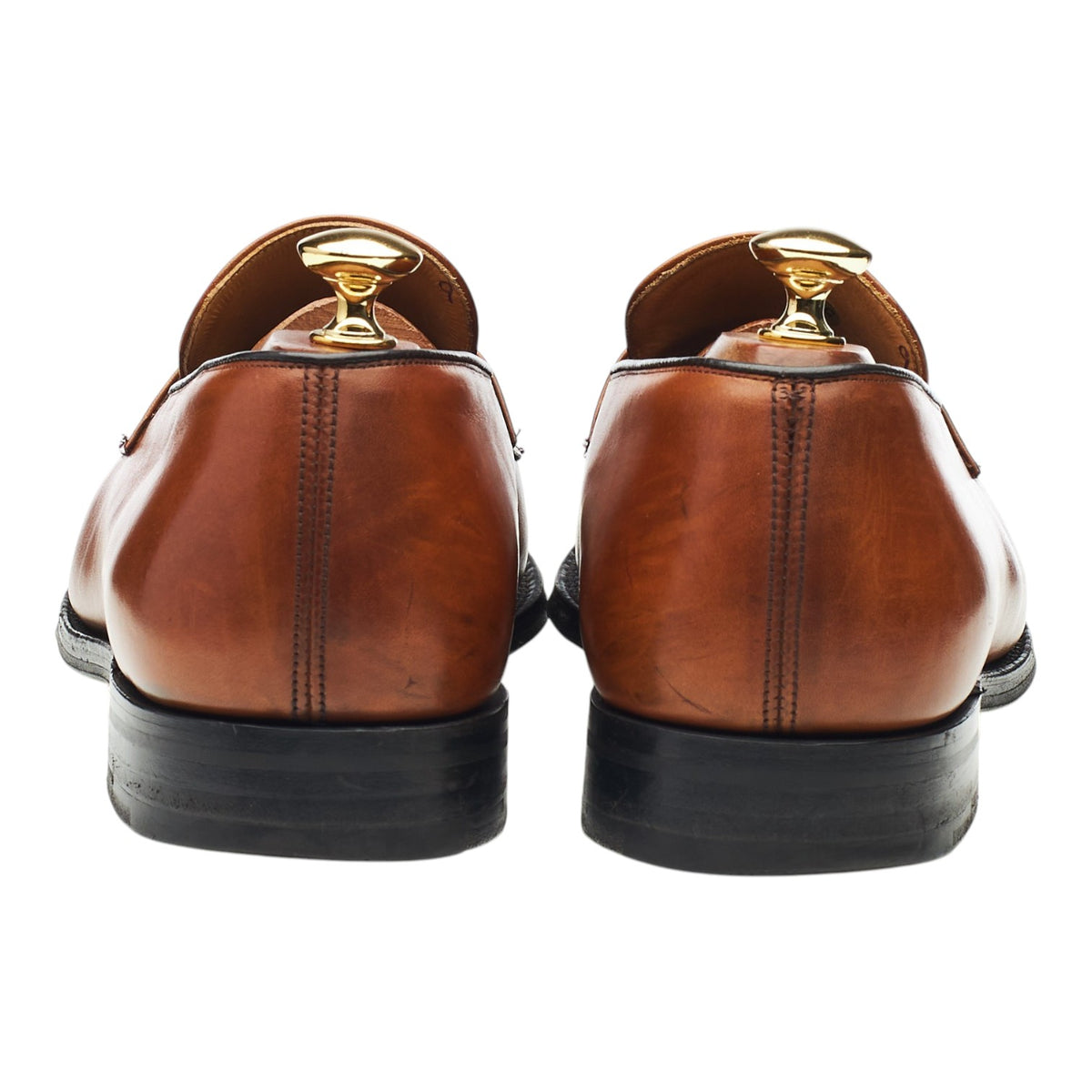 'Netton' Tan Brown Leather Loafers UK 9 G