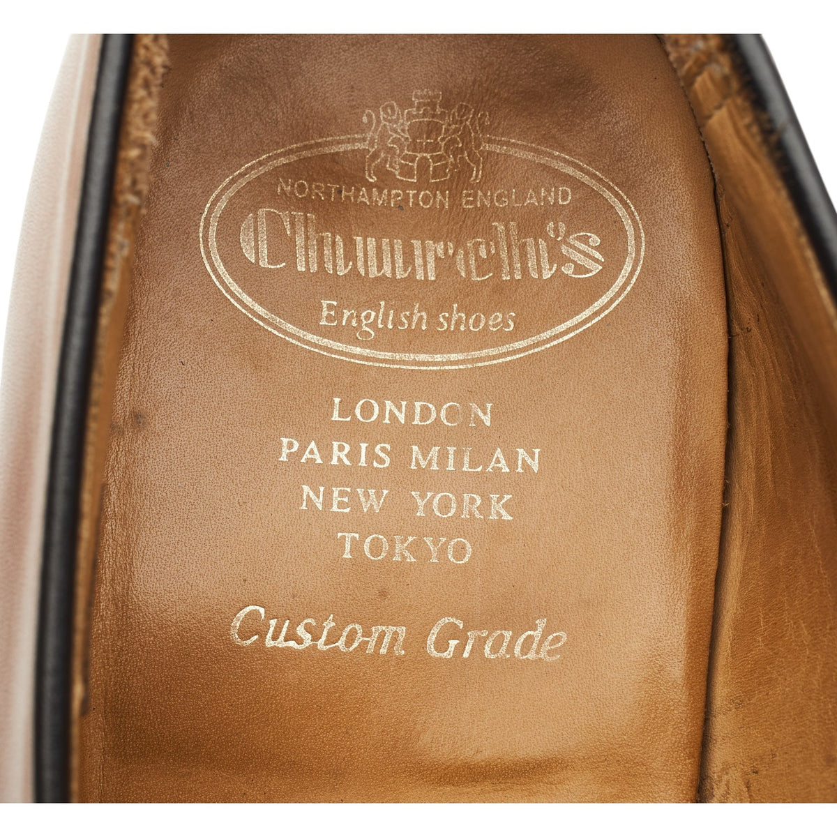 'Netton' Tan Brown Leather Loafers UK 9 G