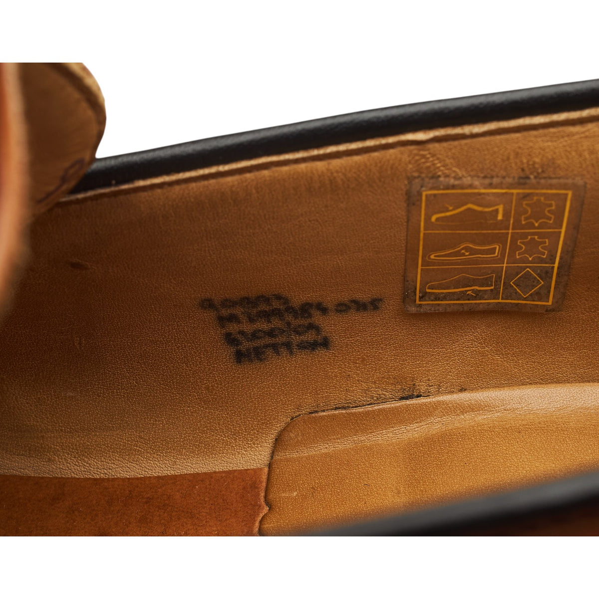'Netton' Tan Brown Leather Loafers UK 9 G