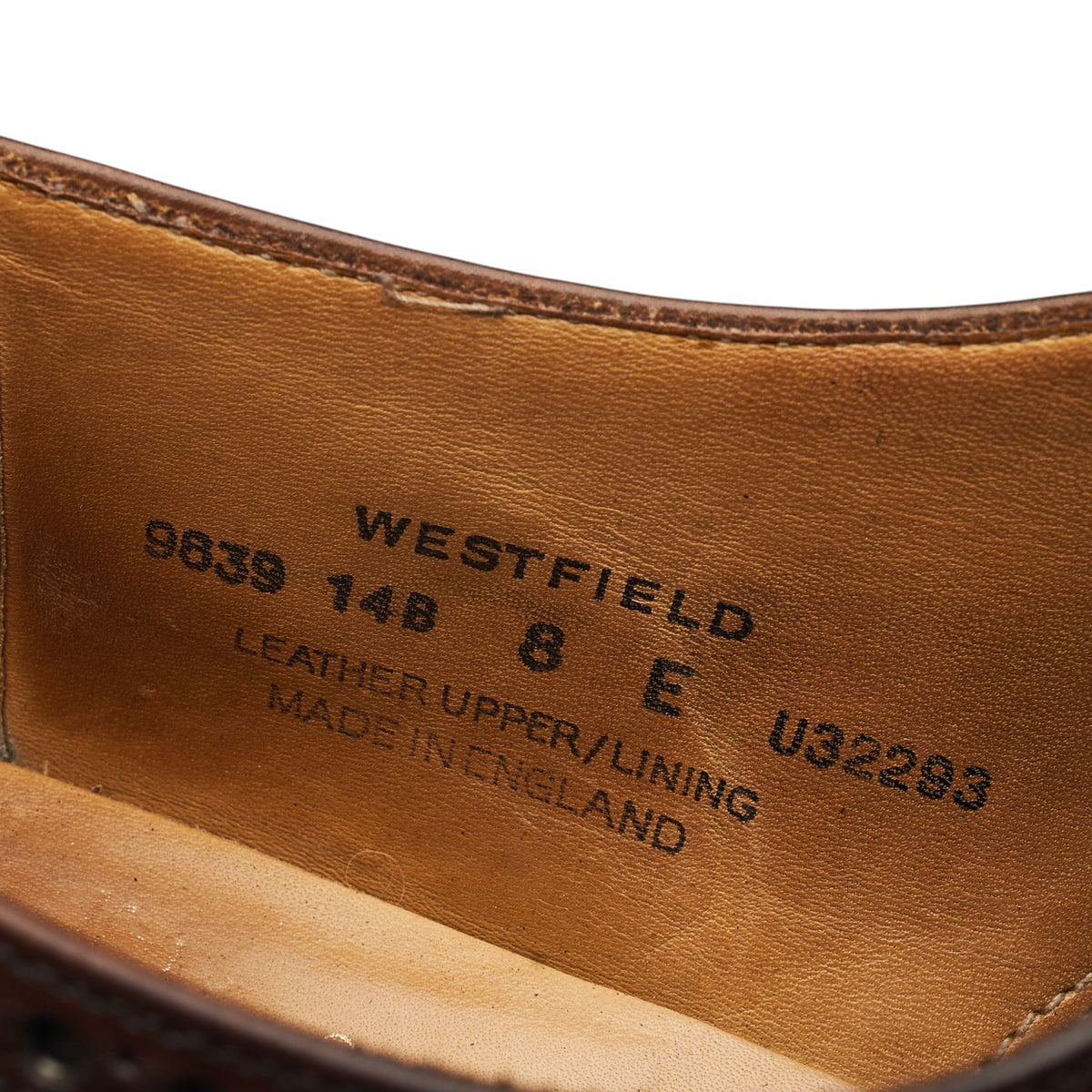 'Westfield' Dark Brown Leather Oxford Brogues UK 8 E