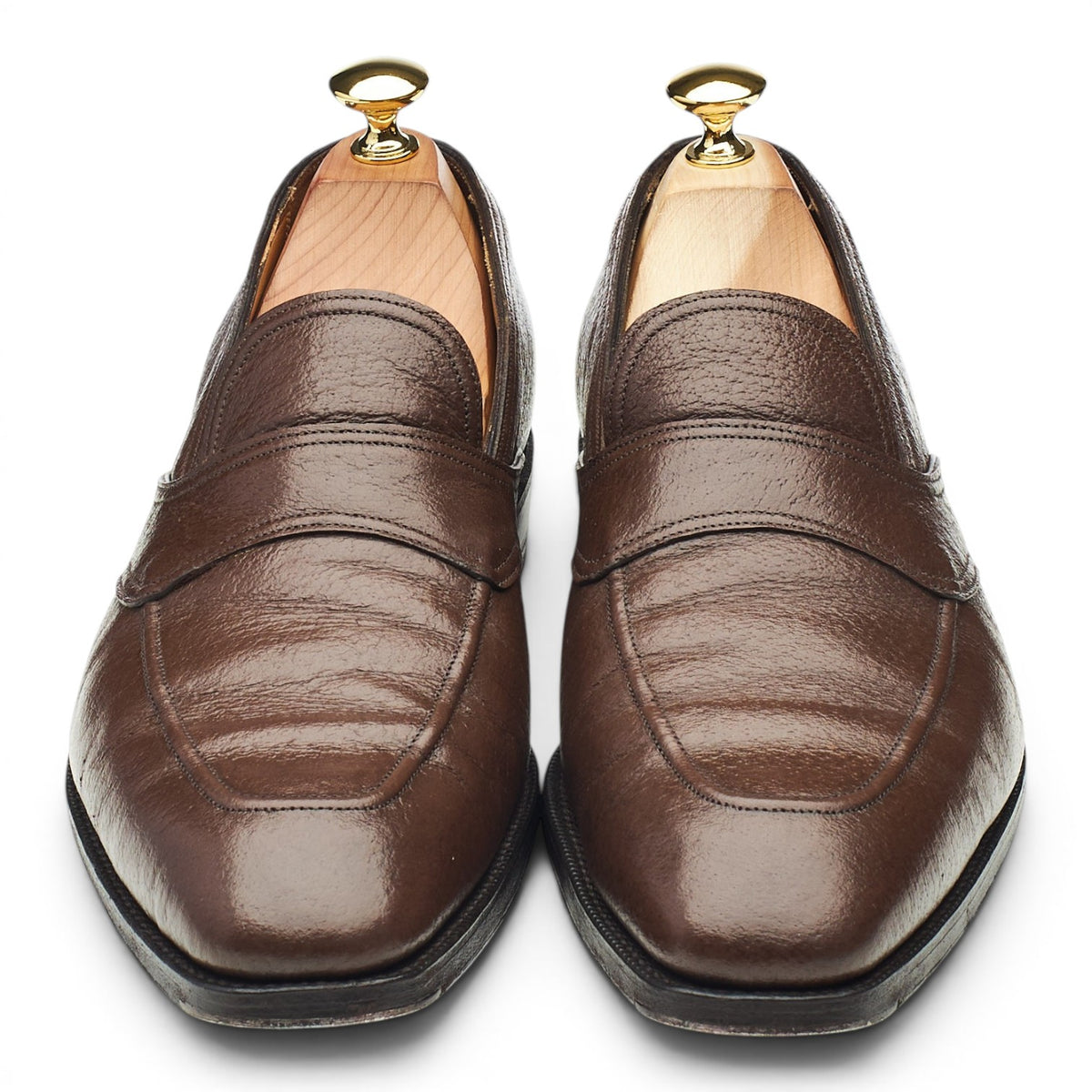 Tomorrowland Dark Brown Pigskin Leather Loafers UK 8 D