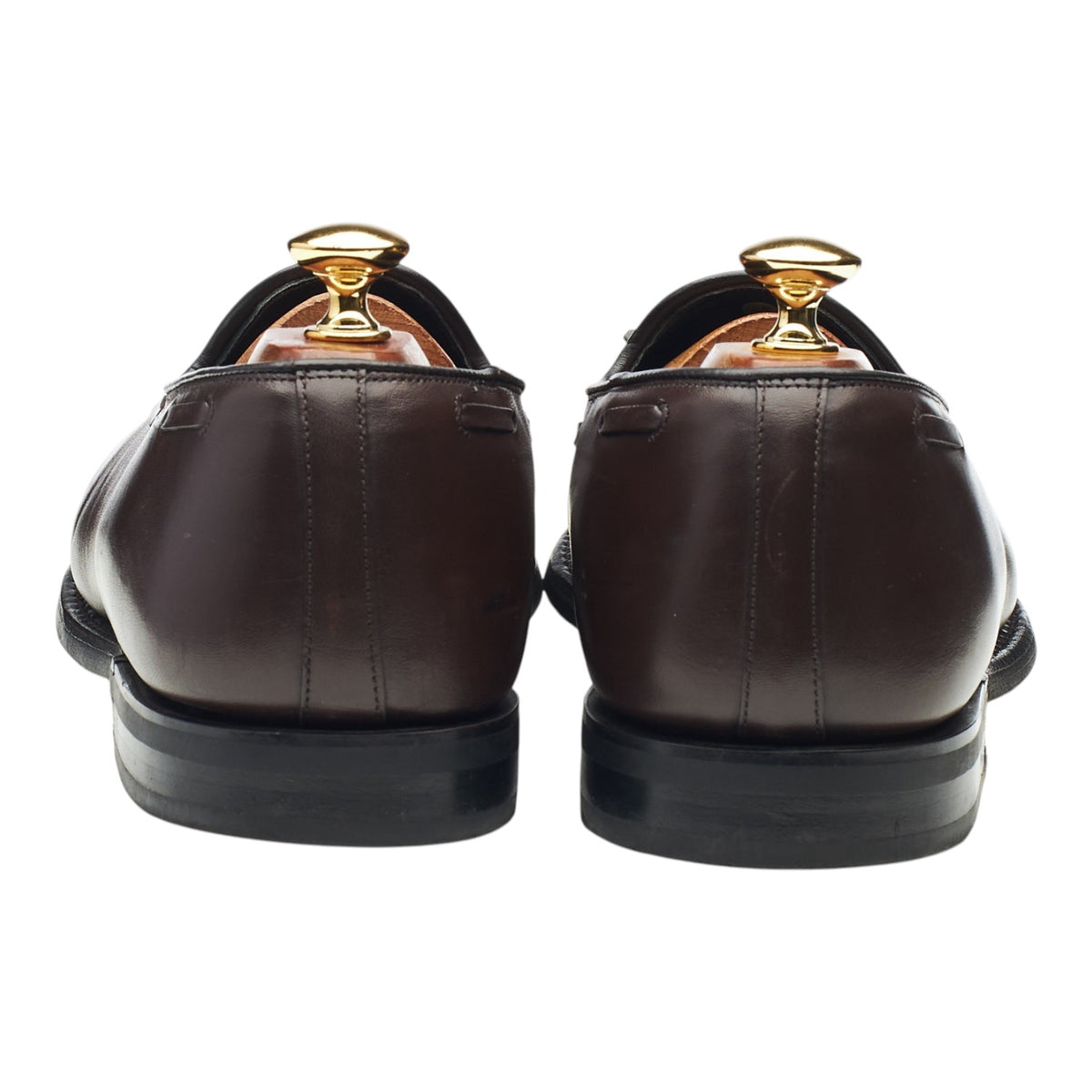 'Chicane' Dark Brown Leather Tassel Loafers UK 9.5 G