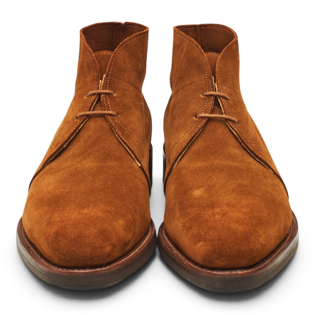 'Romsey' Snuff Brown Suede Chukka Boots UK 8 E