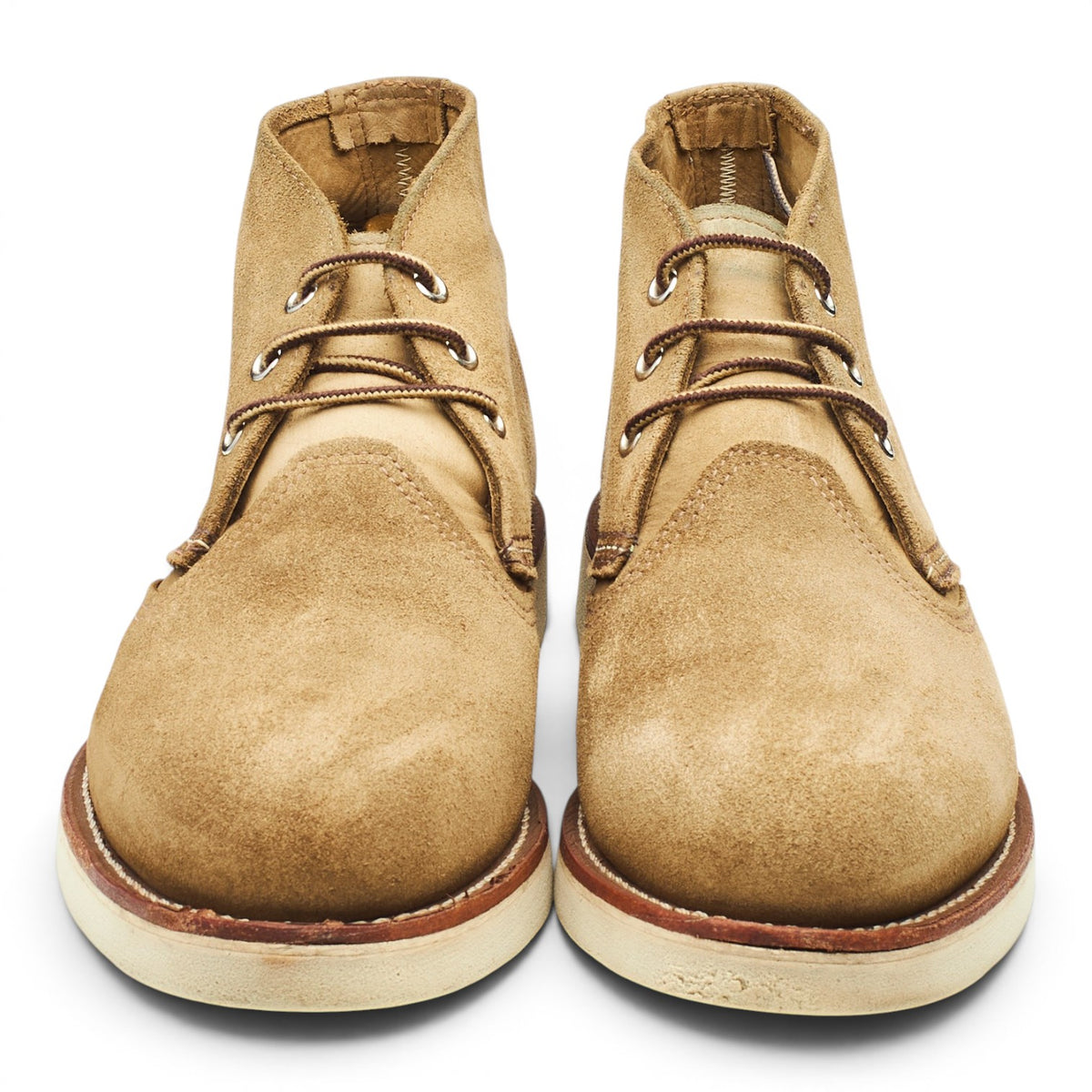 '3149' Beige Suede Chukka Boots UK 8 US 9