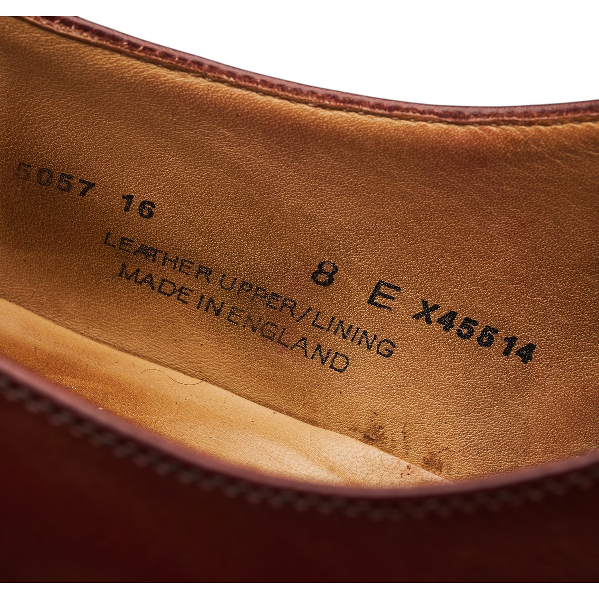 Paul Smith Burgundy Leather Oxford UK 8 E