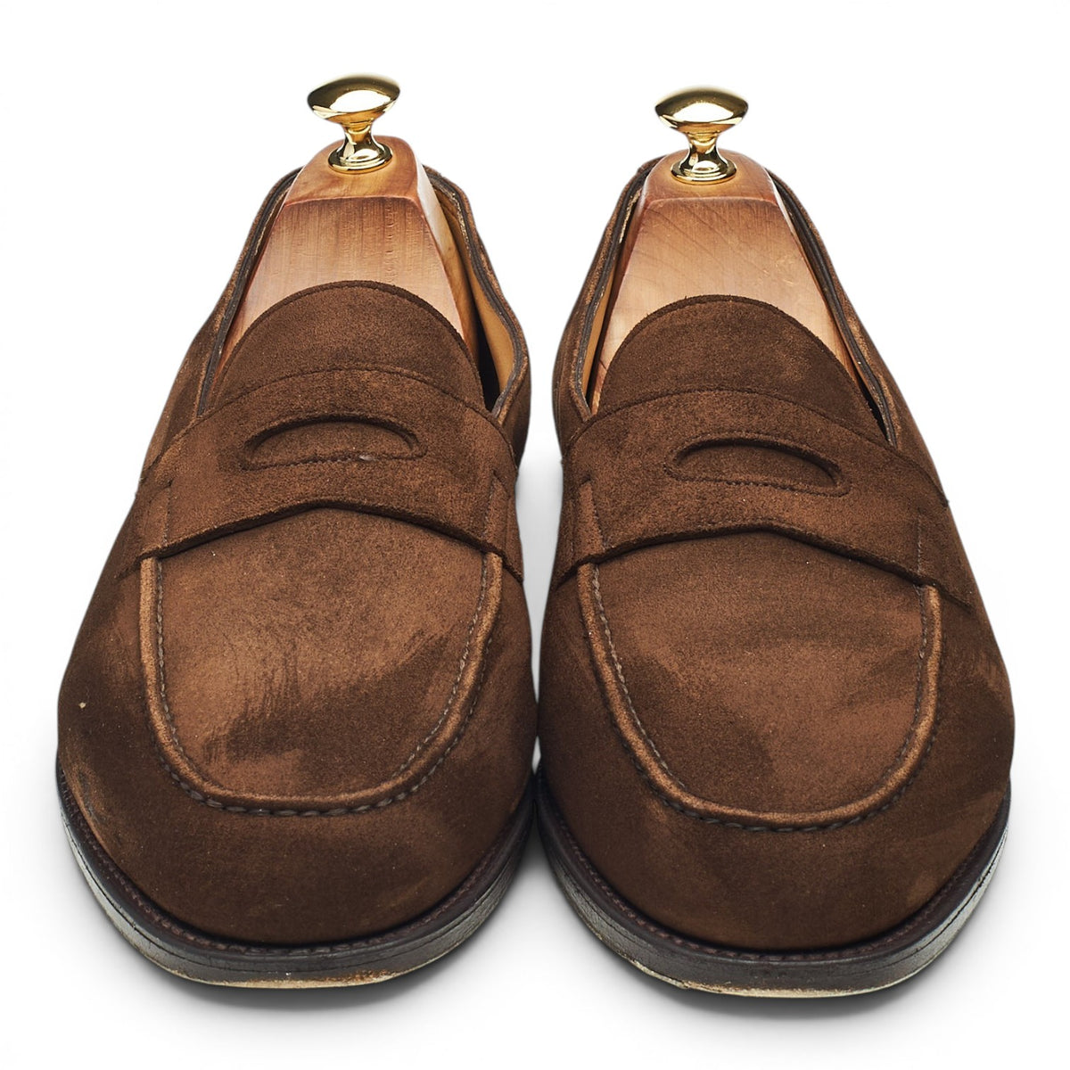 'Lopez' Brown Suede Loafers UK 10 E