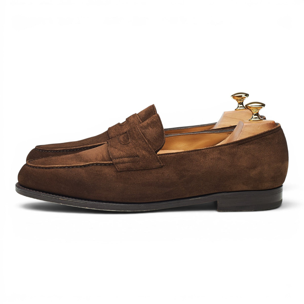 'Lopez' Brown Suede Loafers UK 10 E