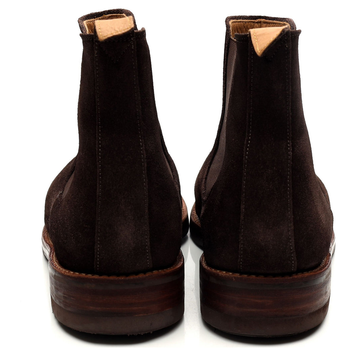Dark Brown Suede Chelsea Boots UK 8.5 G