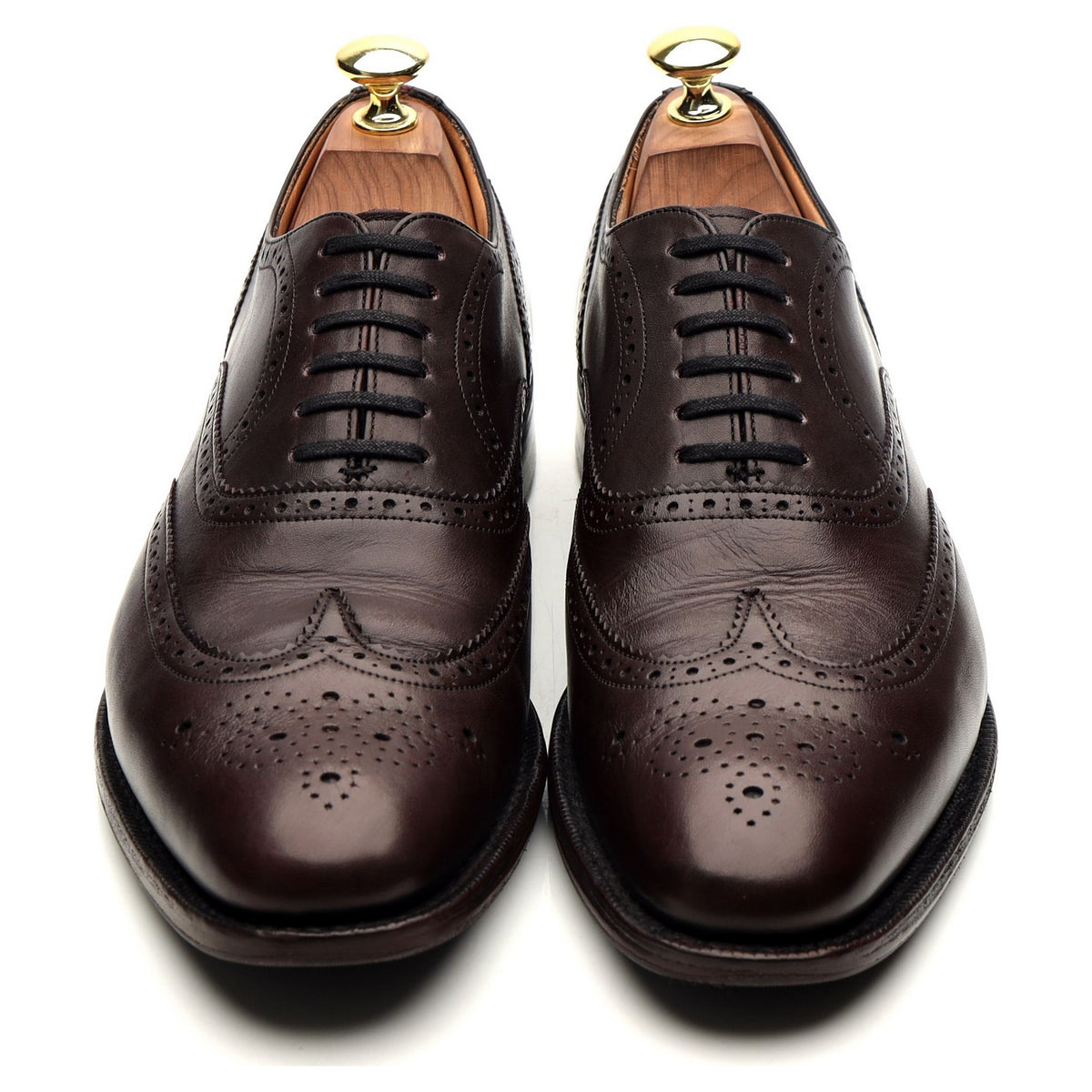 &#39;Kimcote&#39; Burgundy Leather Brogues UK 7 F