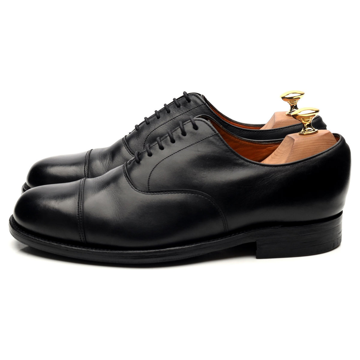 Vintage Black Leather Oxford UK 7.5 FG