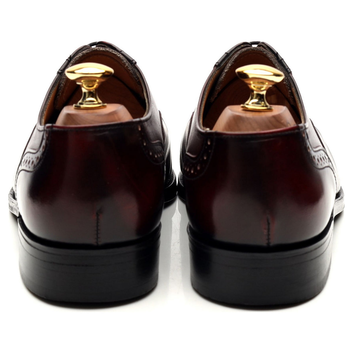 &#39;Andy&#39; Oxblood Leather Oxford Semi Brogues UK 6 F