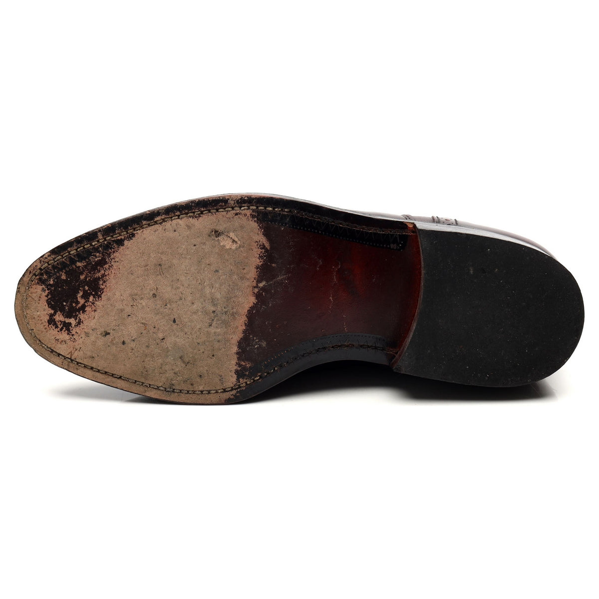 &#39;Andy&#39; Oxblood Leather Oxford Semi Brogues UK 6 F