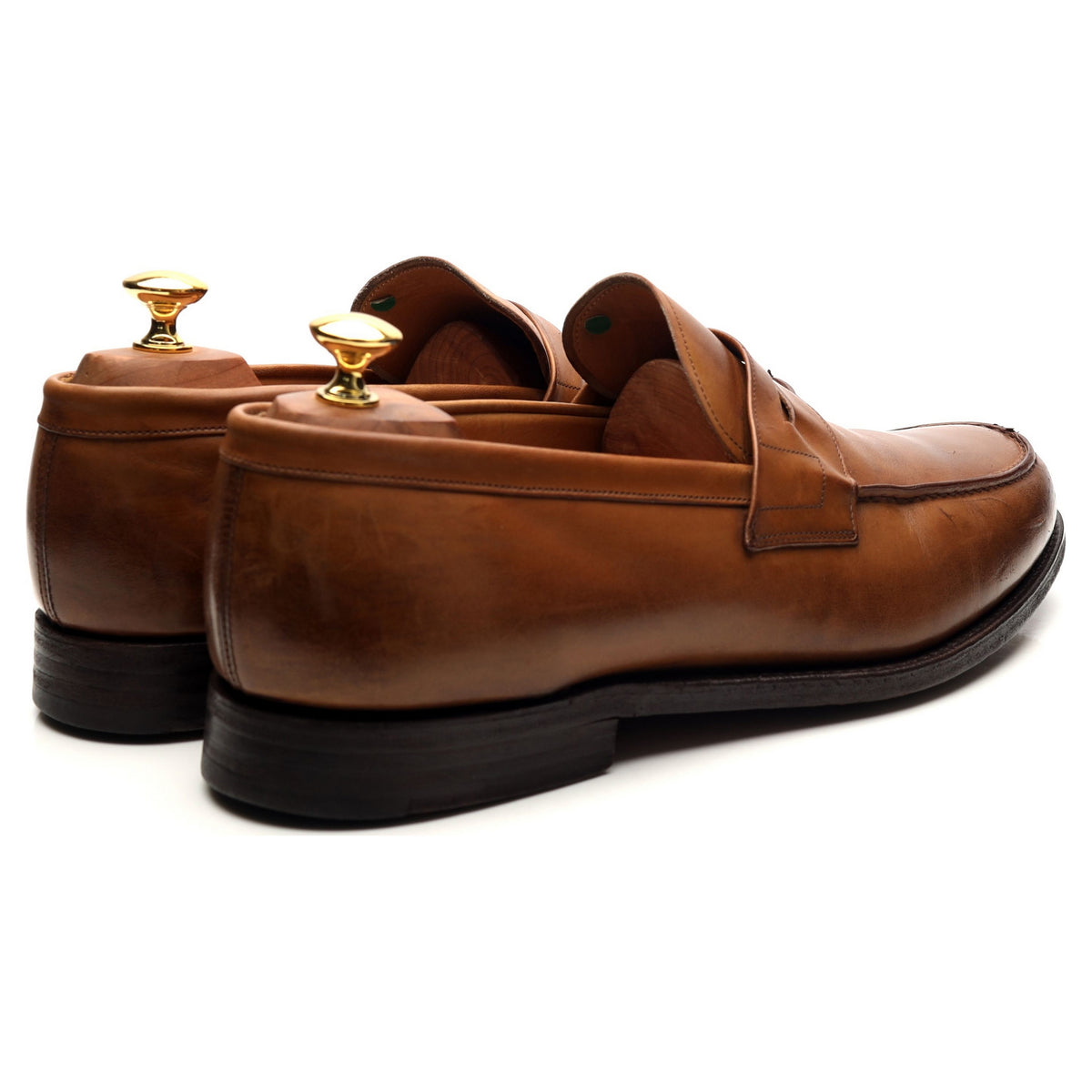 &#39;Wesley&#39; Brown Leather Loafers UK 10.5 G