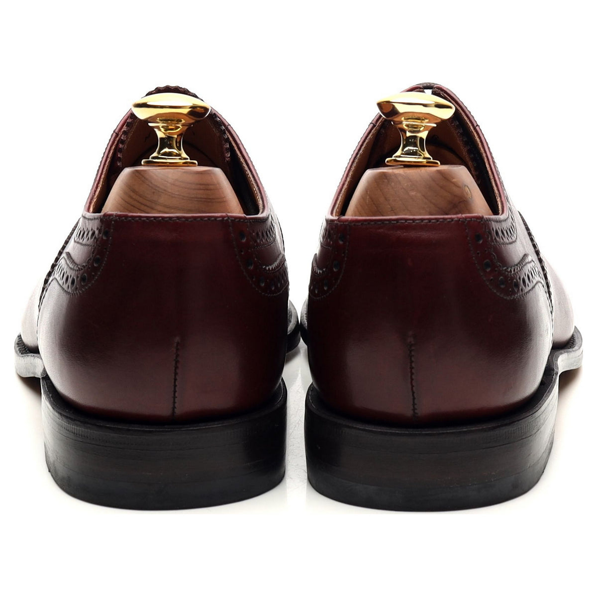 Design &#39;Tweed&#39; Burgundy Leather Oxford Brogues UK 6 G