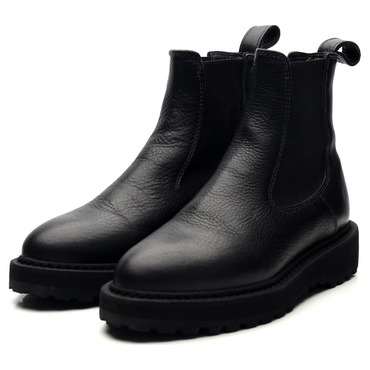 Women&#39;s &#39;Alberone&#39; Black Leather Chelsea Boots UK 4 EU 37