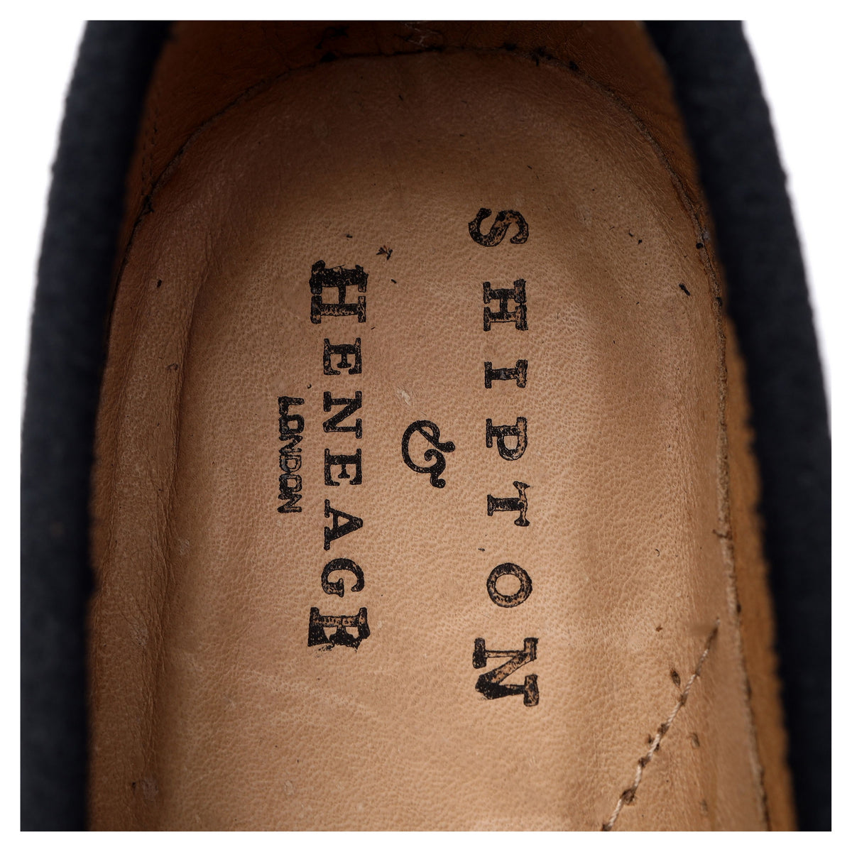 Navy Blue Suede Horsebit Loafers UK 6.5 EU 40.5