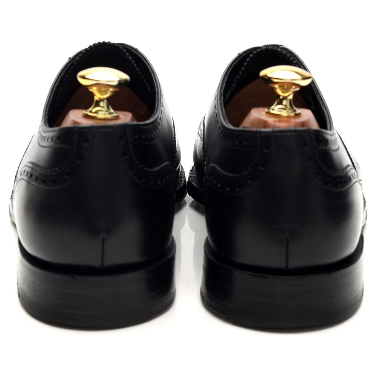 &#39;Segsbury&#39; Black Leather Oxford Brogues UK 8 E
