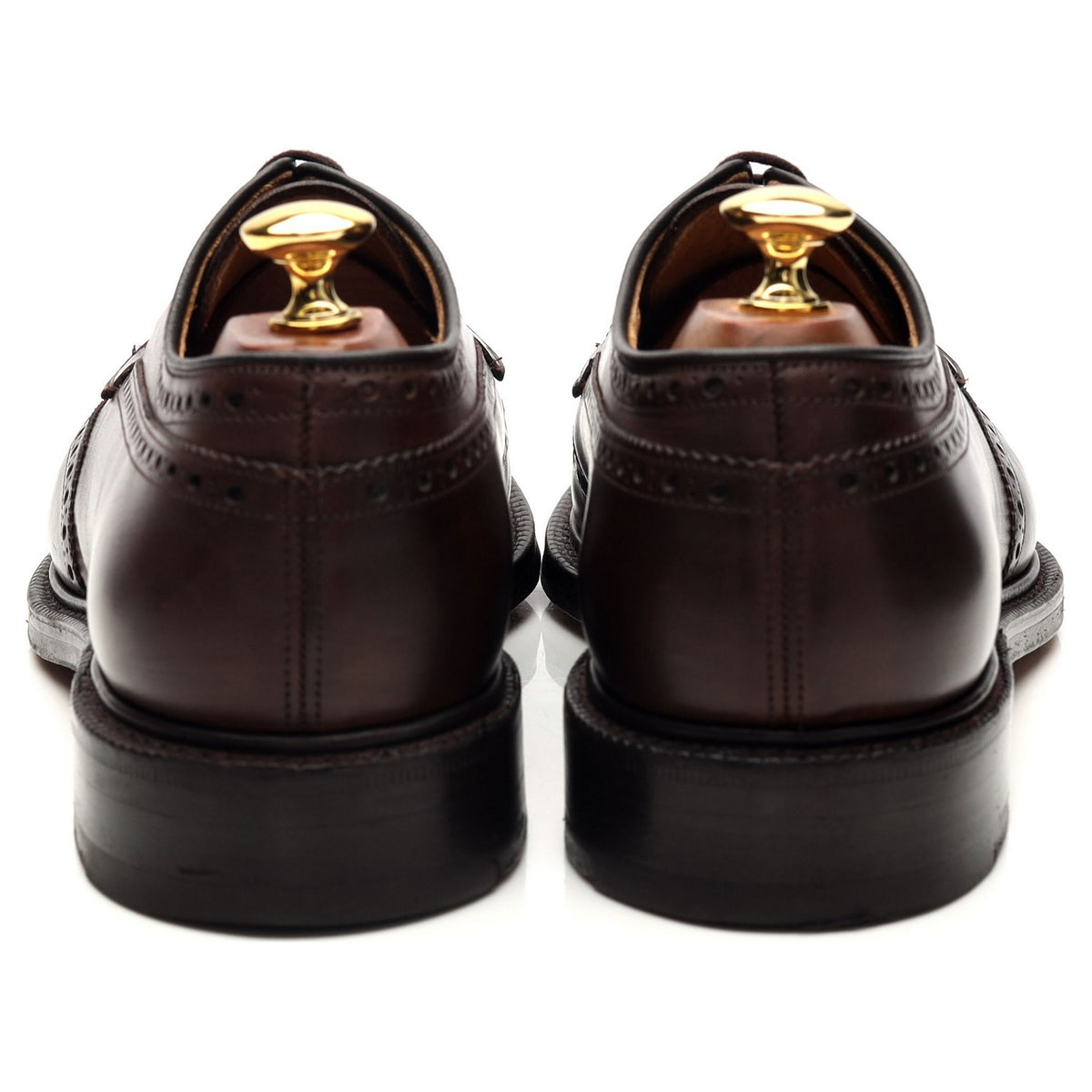 &#39;Grafton&#39; Dark Brown Leather Derby Brogues UK 8.5 G