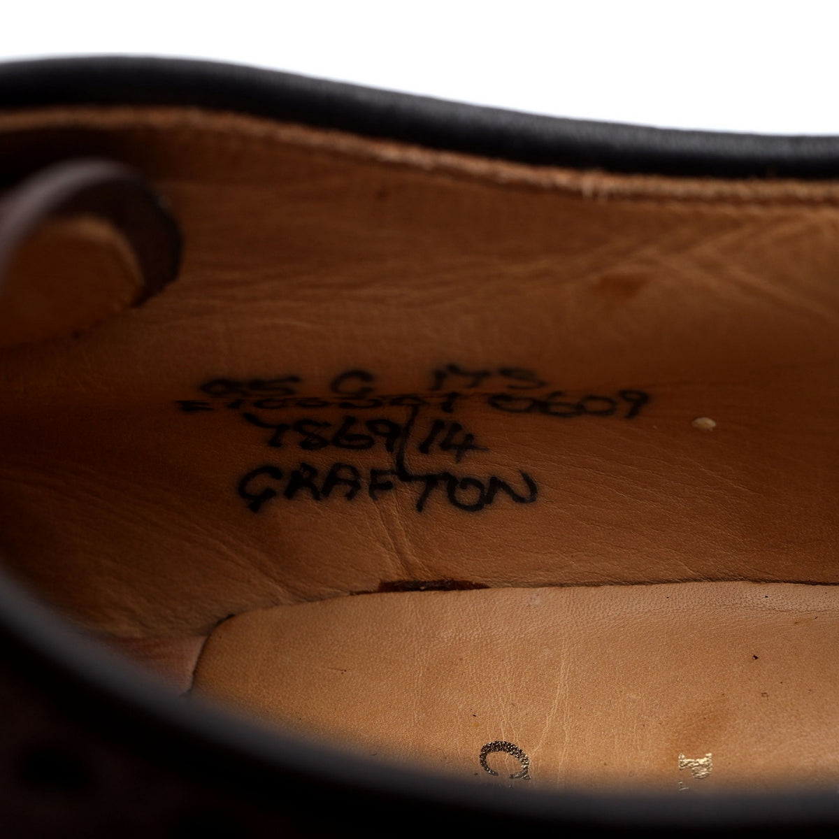 &#39;Grafton&#39; Dark Brown Leather Derby Brogues UK 8.5 G