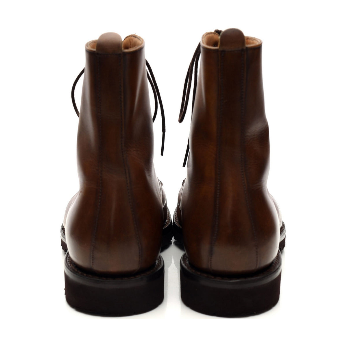 &#39;Trafalgar&#39; Brown Leather Boots UK 7.5 F