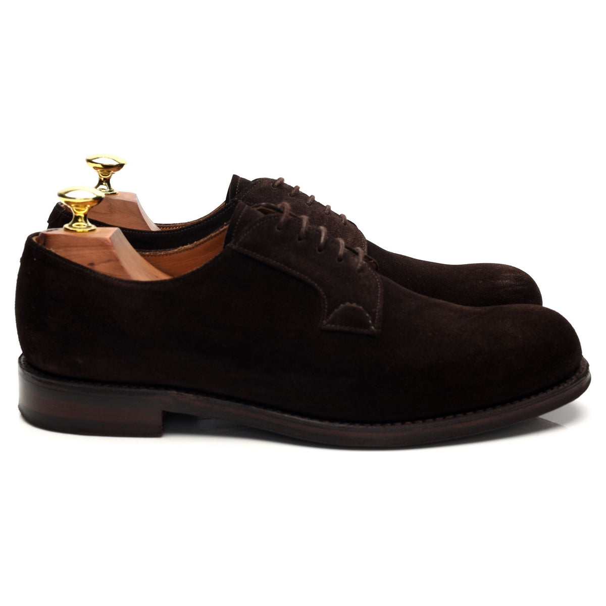 &#39;Horsforth&#39; Dark Brown Suede Derby UK 7.5 F