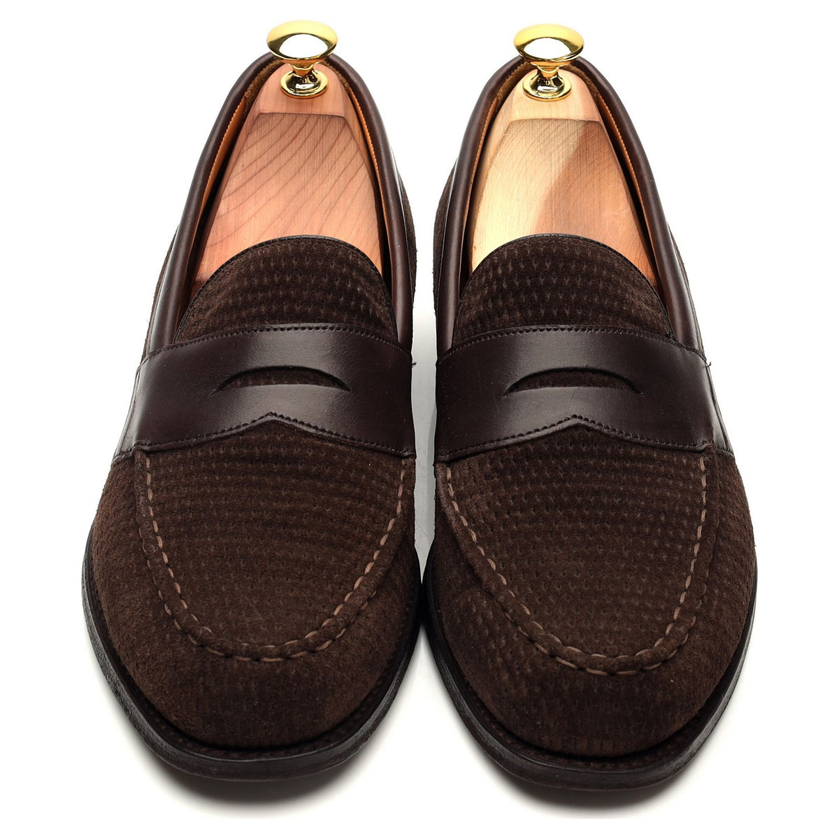&#39;Hayden&#39; Dark Brown Suede Loafers UK 7.5 F