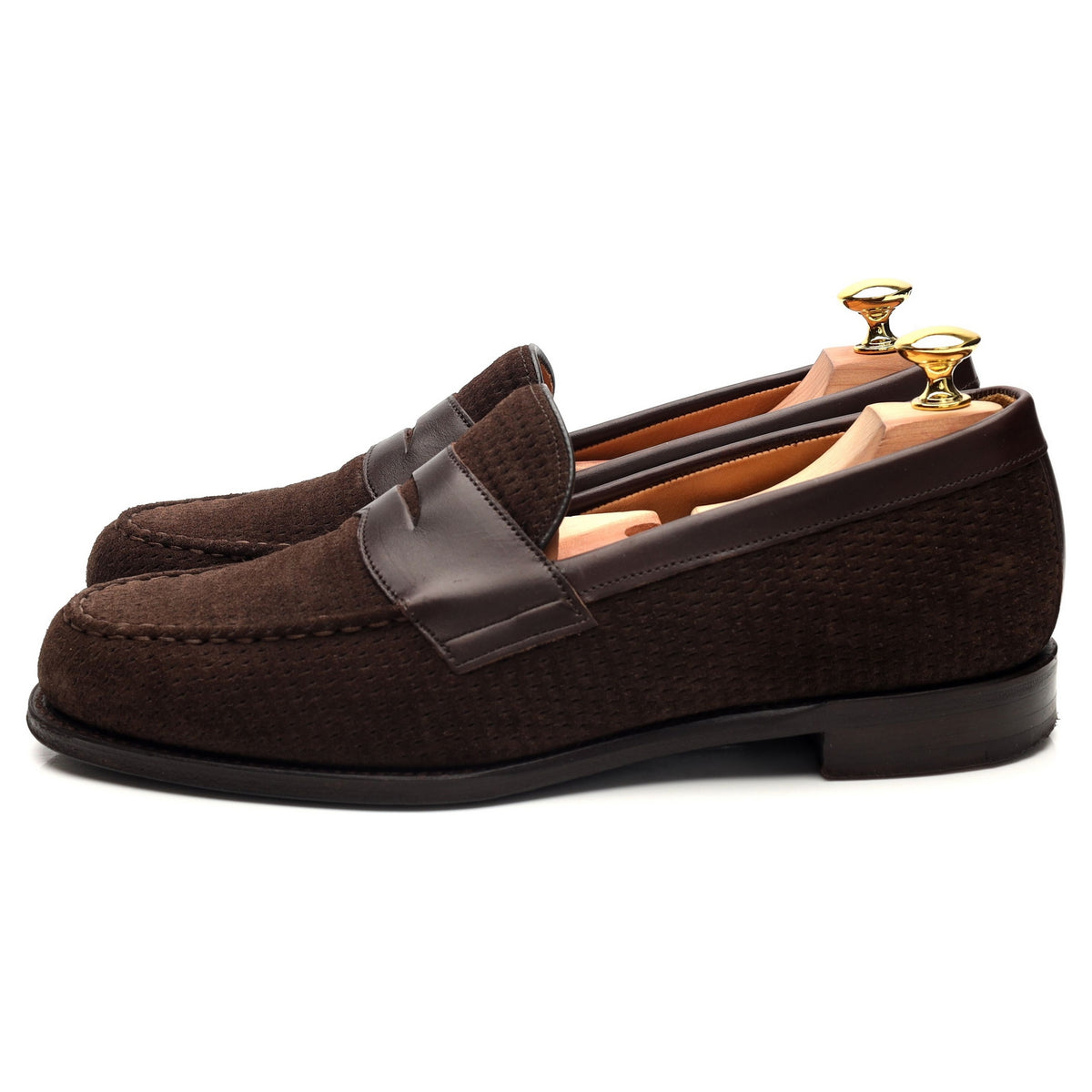 &#39;Hayden&#39; Dark Brown Suede Loafers UK 7.5 F