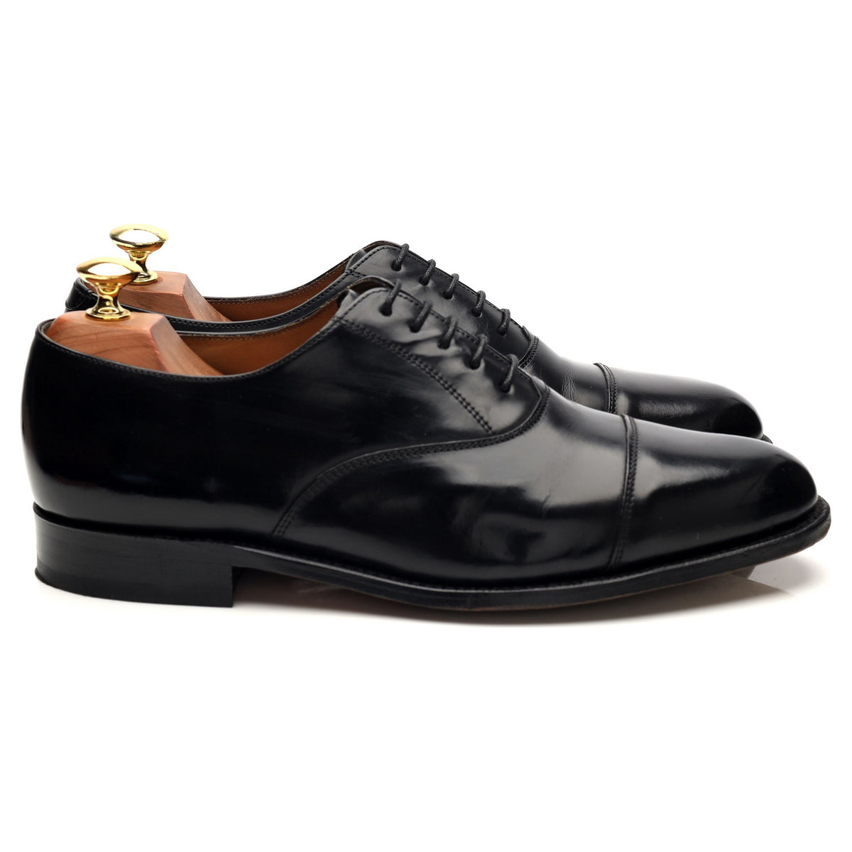 &#39;Arnold&#39; Black Leather Oxford UK 7.5 G