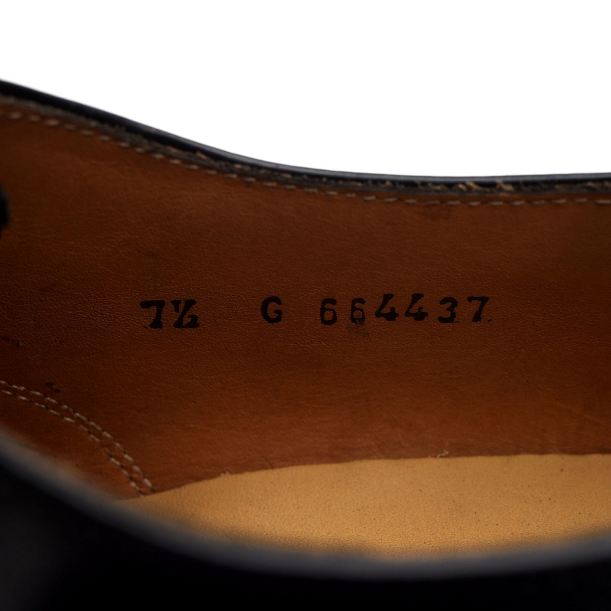 &#39;Arnold&#39; Black Leather Oxford UK 7.5 G