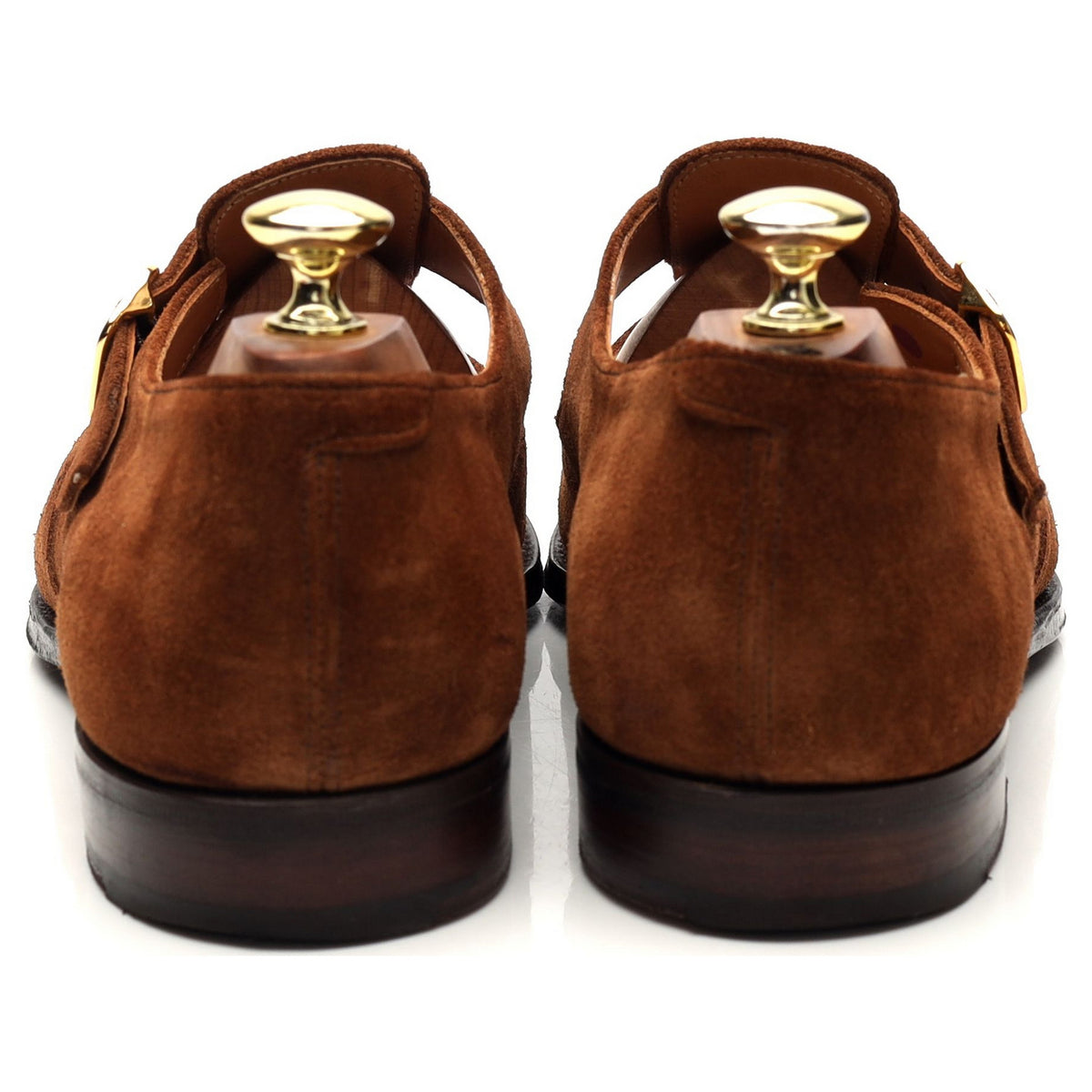 &#39;Bertie&#39; Snuff Brown Suede Sandals UK 7.5 F