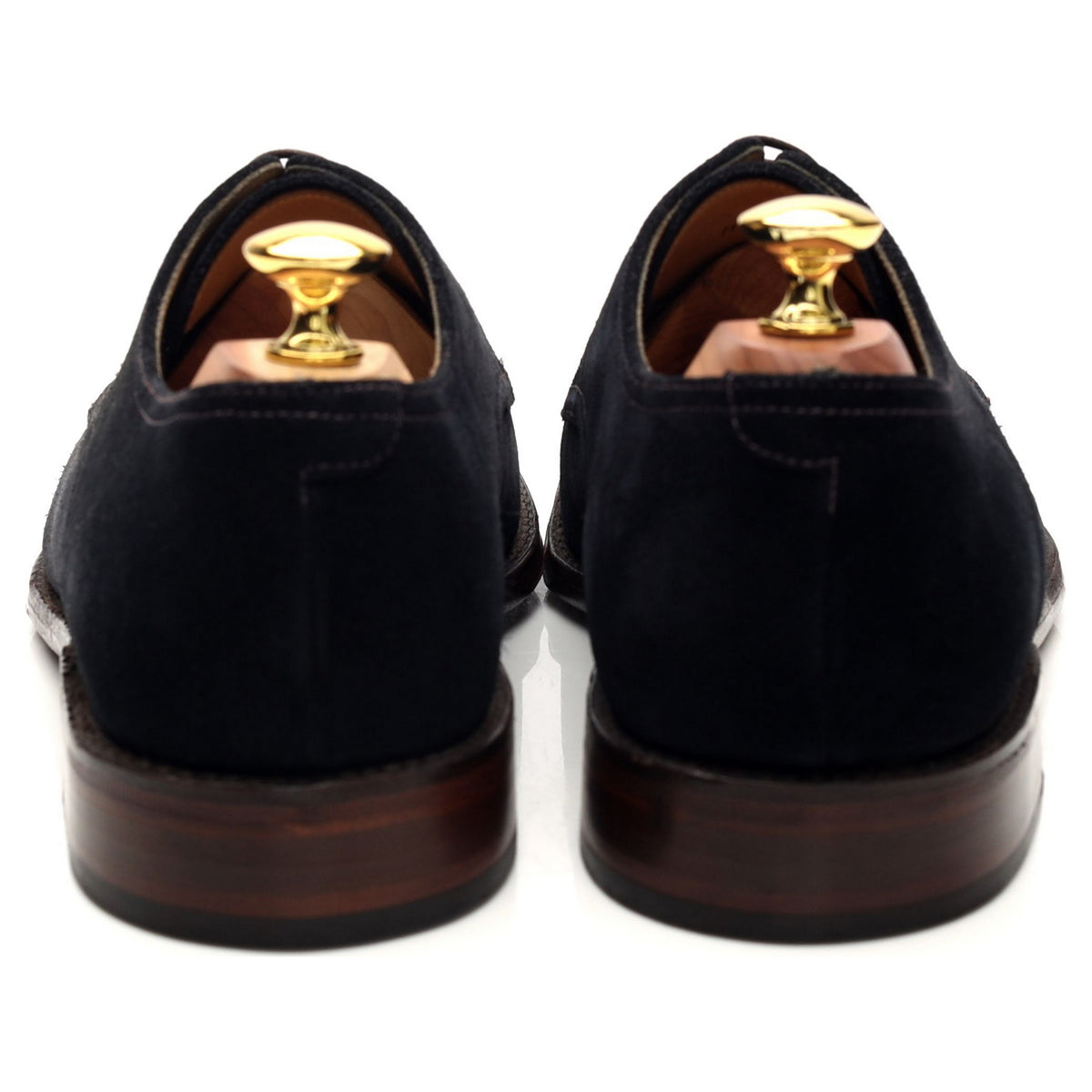 1880 &#39;Ealing&#39; Navy Blue Suede Split Toe Derby UK 7 F