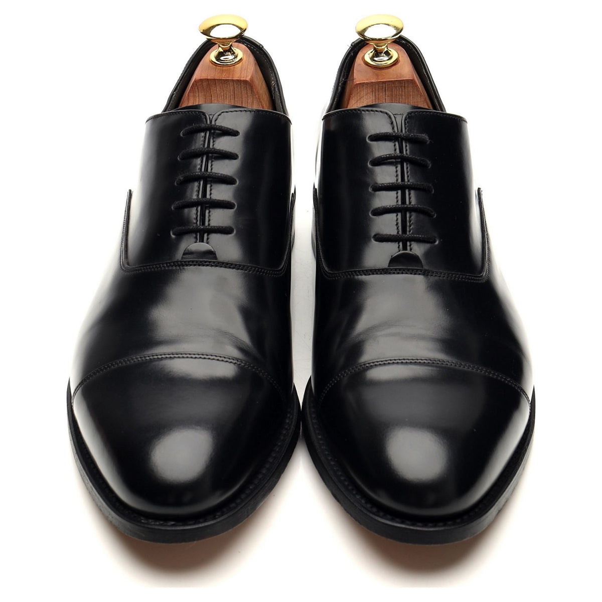 &#39;Winsford&#39; Black Leather Oxford UK 8 G