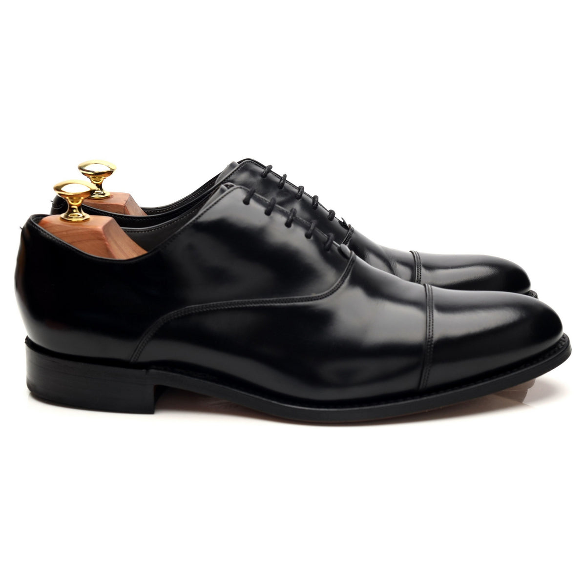&#39;Winsford&#39; Black Leather Oxford UK 8 G