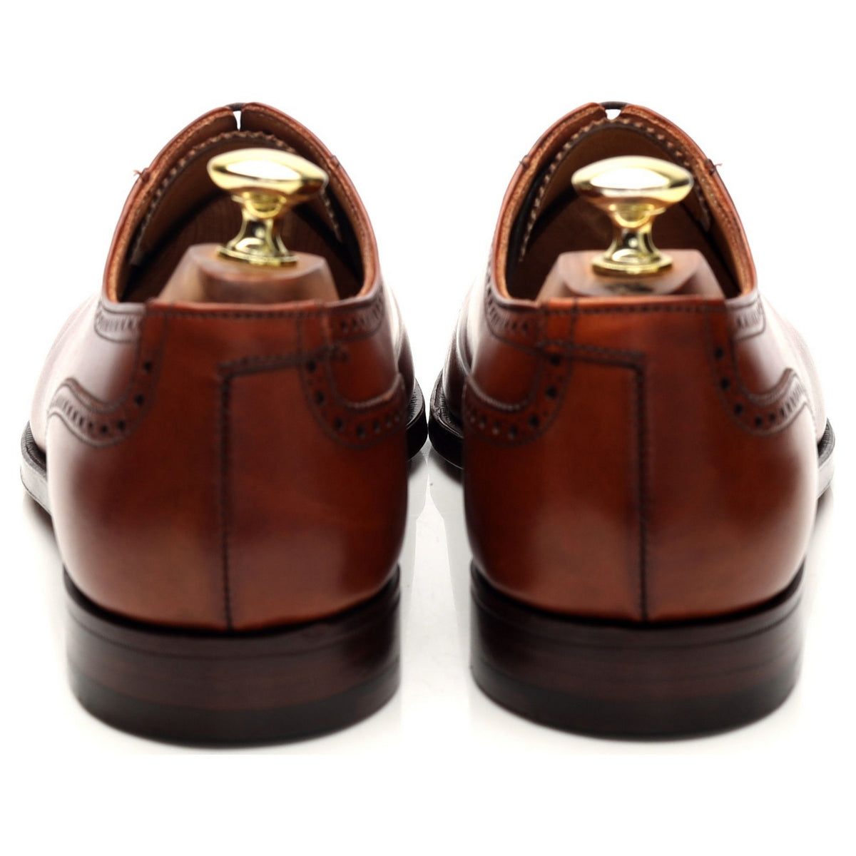 &#39;Westbourne&#39; Tan Brown Leather Oxford Brogues UK 7.5 E