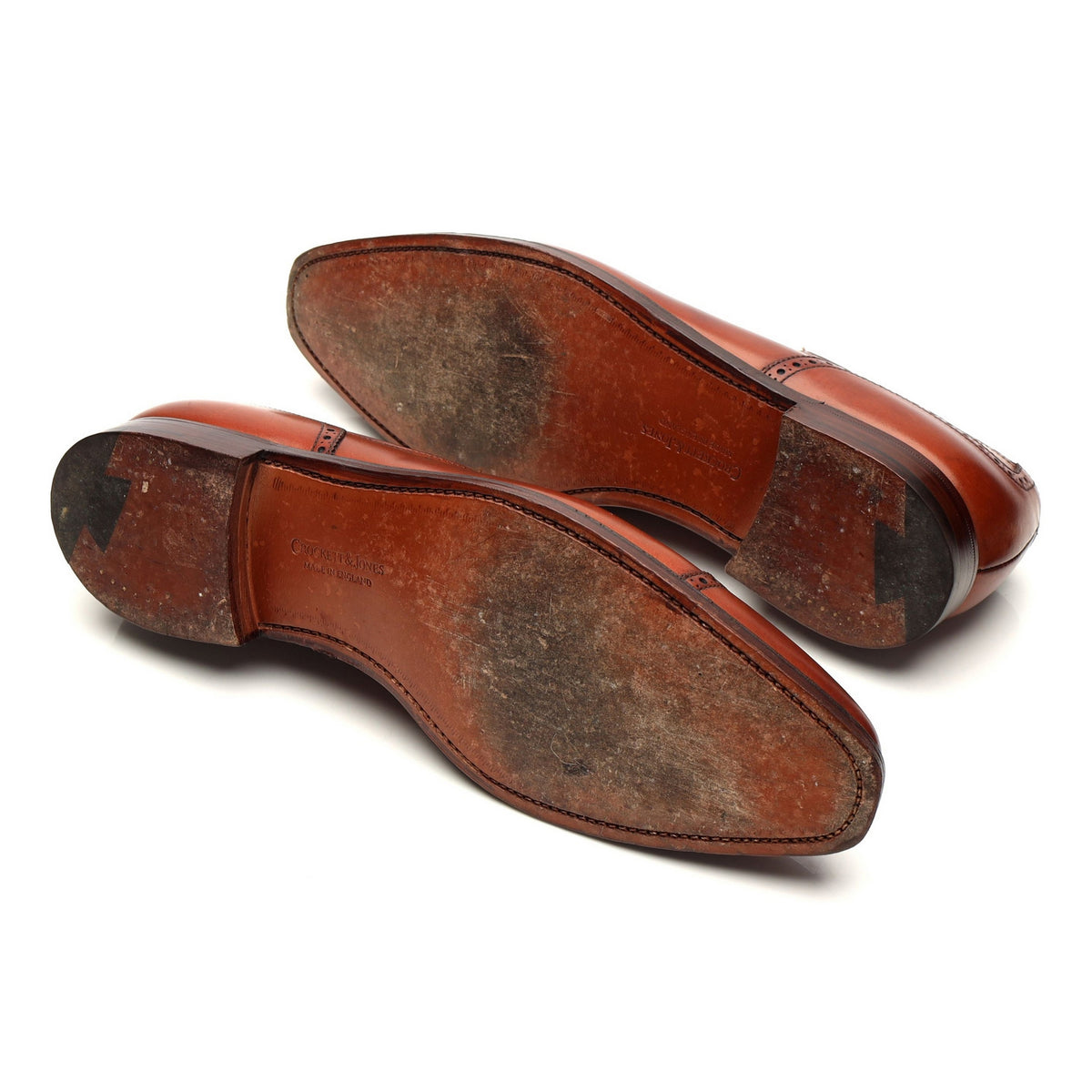 &#39;Westbourne&#39; Tan Brown Leather Oxford Brogues UK 7.5 E