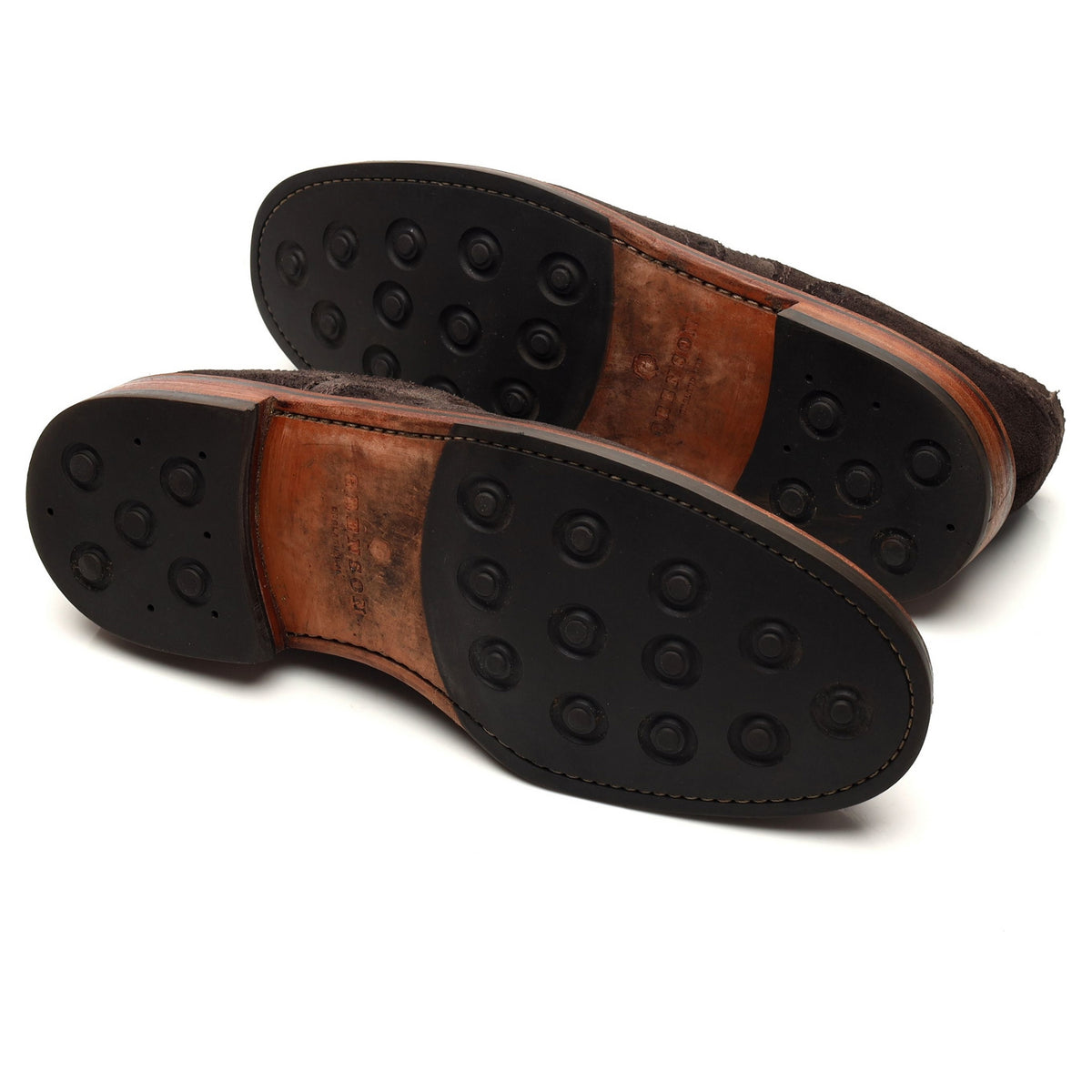 &#39;Archie&#39; Dark Brown Suede Derby Brogues UK 10 G