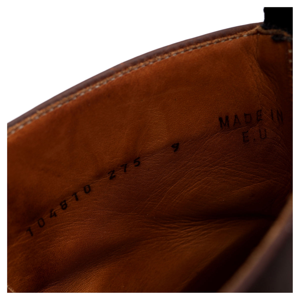 Brown Leather Apron Boots UK 9