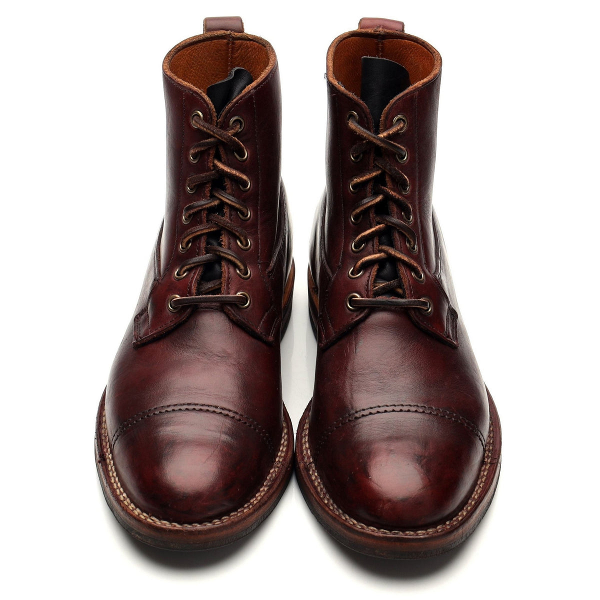 Burgundy Leather Service Boot UK 7