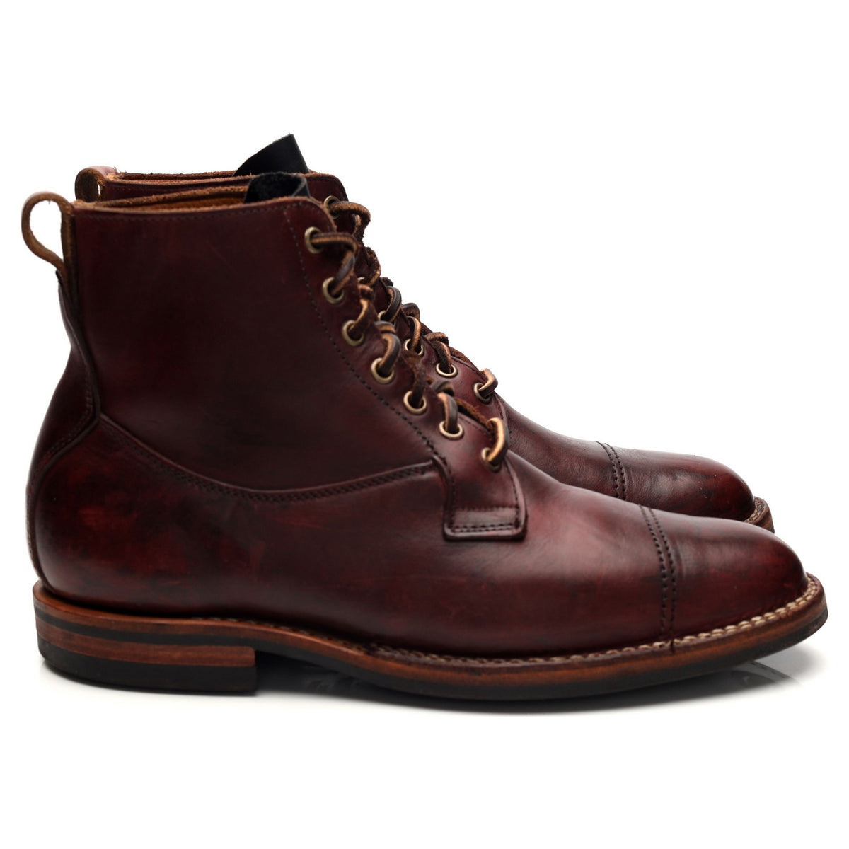 Burgundy Leather Service Boot UK 7