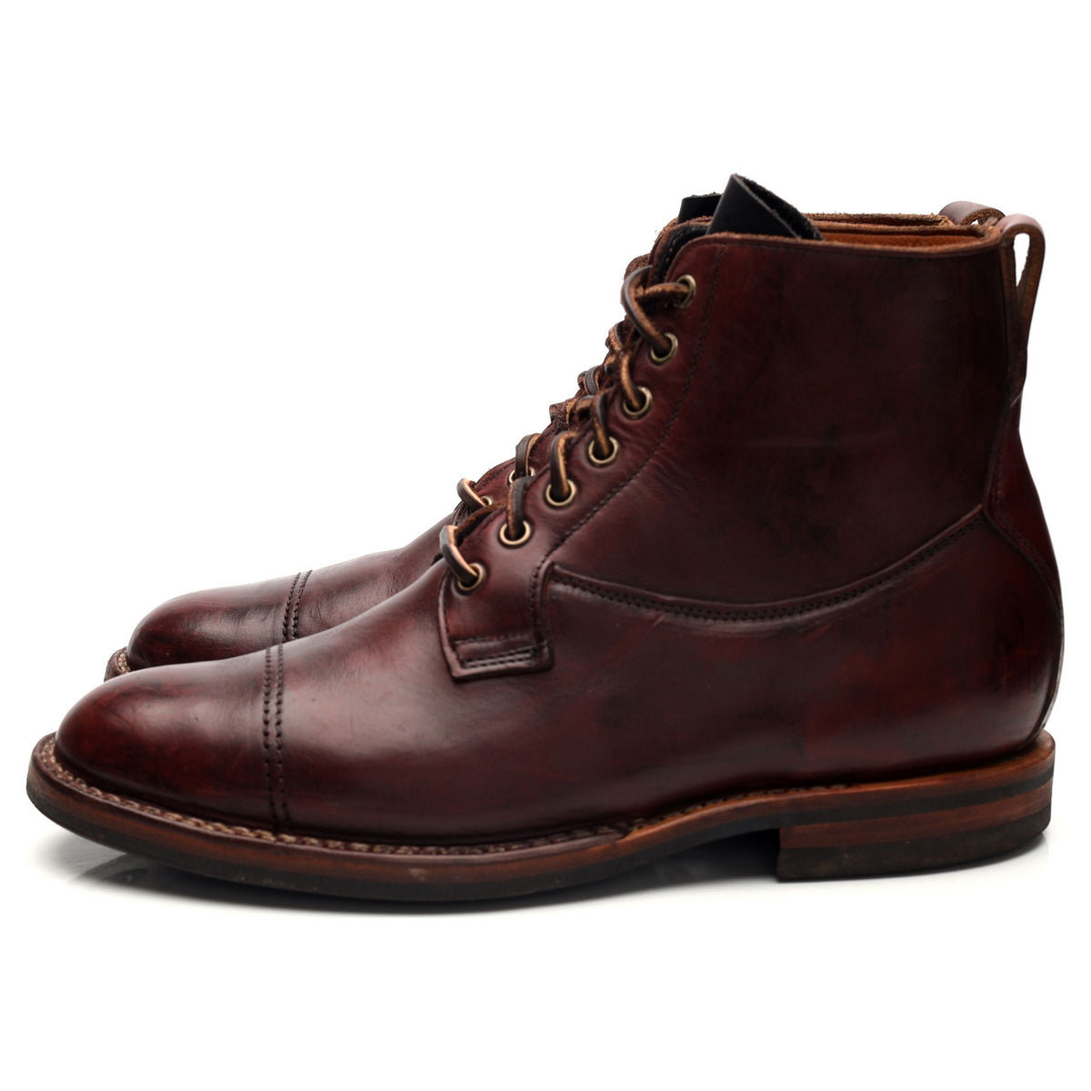 Burgundy Leather Service Boot UK 7