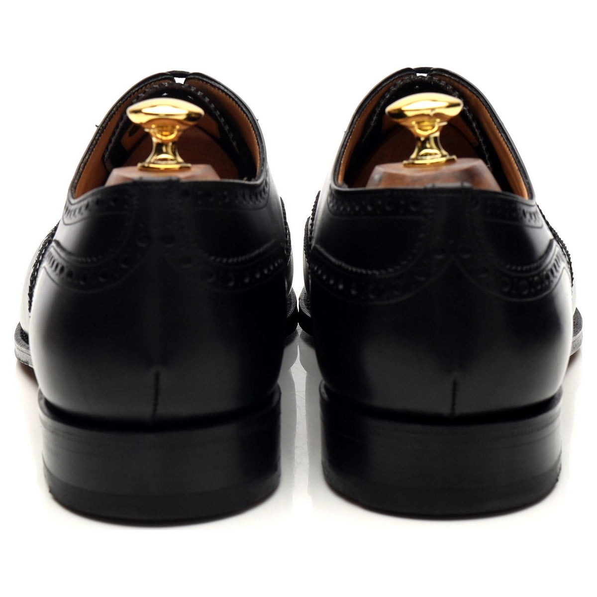 &#39;Chetwynd&#39; Black Leather Oxford Brogues UK 10 G