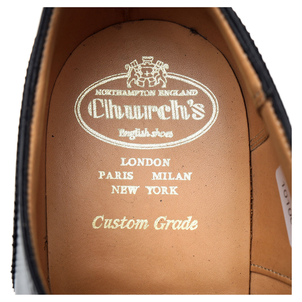 &#39;Chetwynd&#39; Black Leather Oxford Brogues UK 10 G