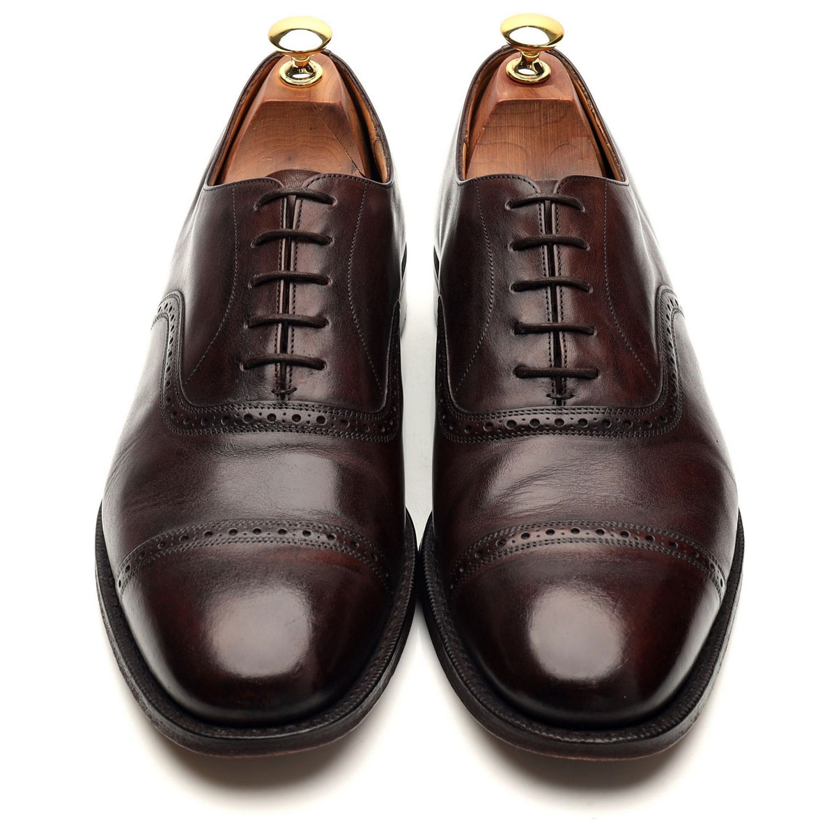 &#39;Granby&#39; Dark Brown Leather Oxford Brogues UK 9.5 F