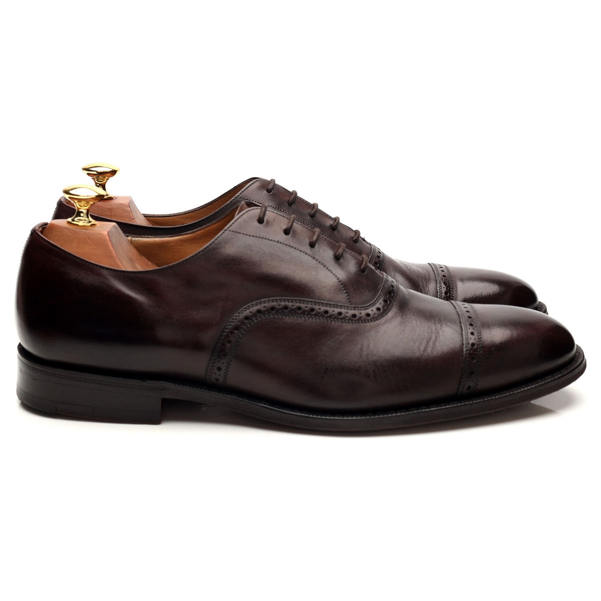 &#39;Granby&#39; Dark Brown Leather Oxford Brogues UK 9.5 F