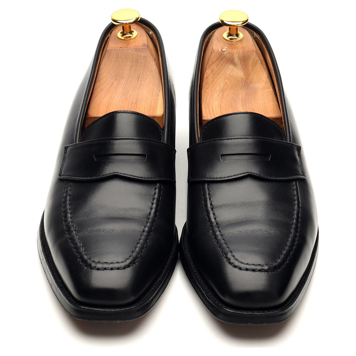 Women&#39;s &#39;Epsom&#39; Black Leather Loafers UK 8 C