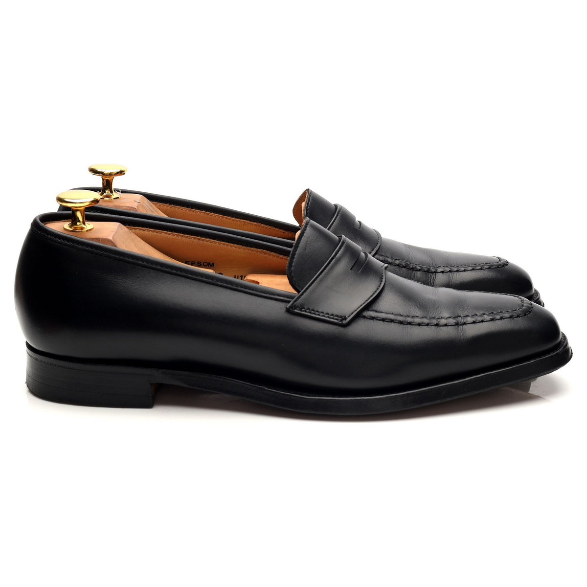 Women&#39;s &#39;Epsom&#39; Black Leather Loafers UK 8 C
