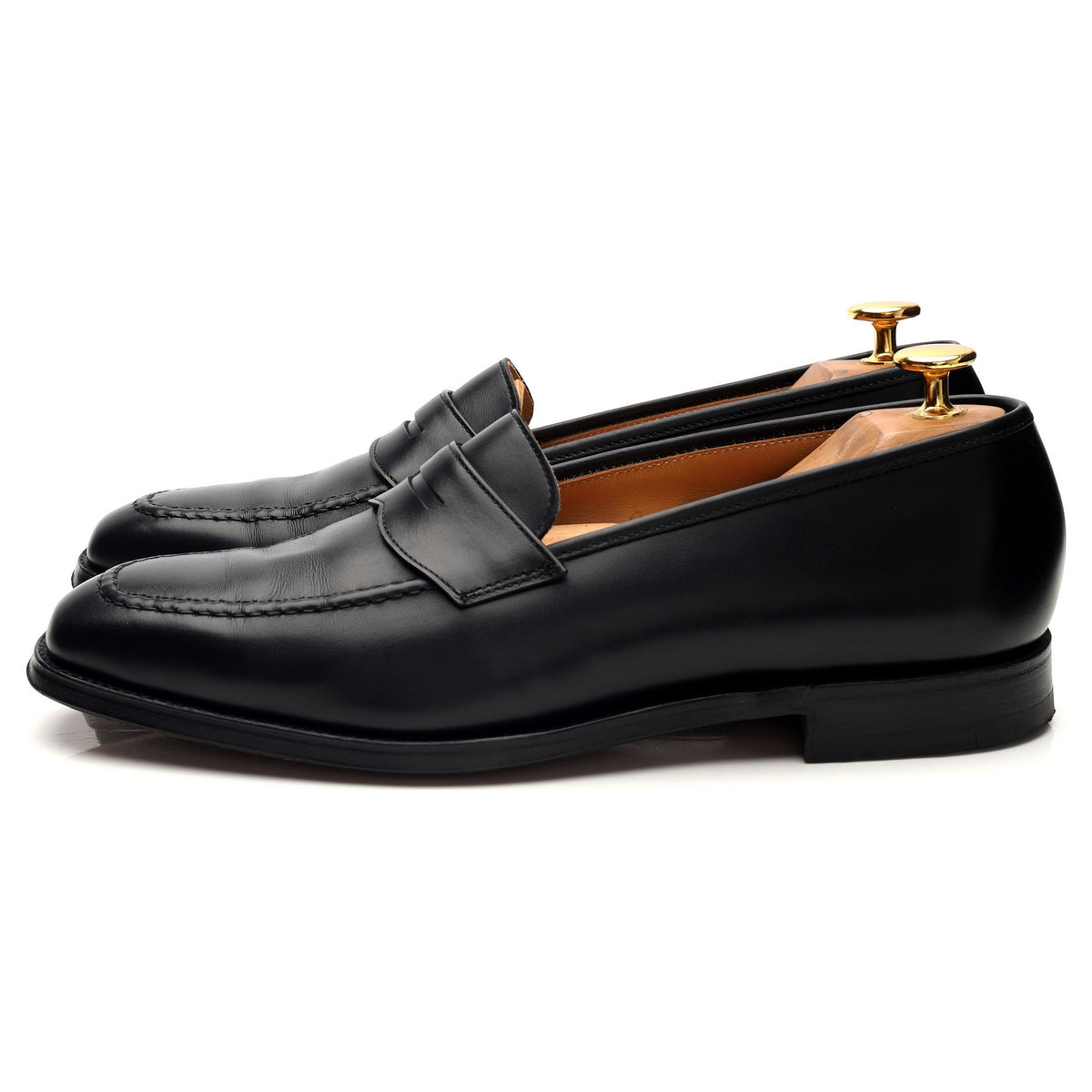 Women&#39;s &#39;Epsom&#39; Black Leather Loafers UK 8 C