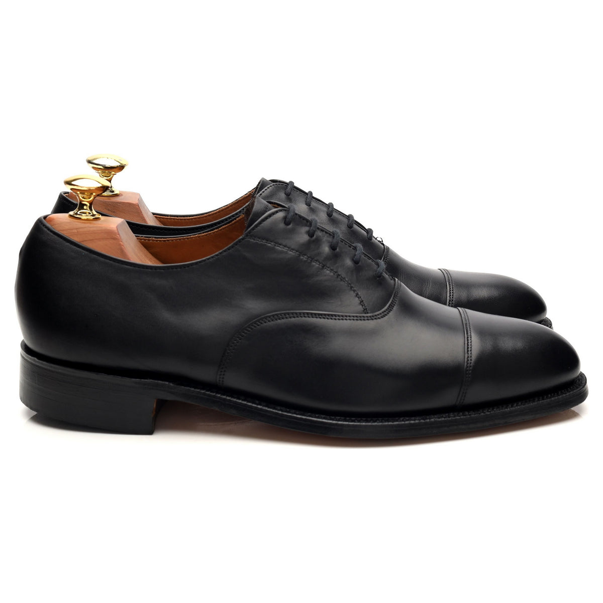 &#39;Adelphi&#39; Black Leather Oxford UK 8 F
